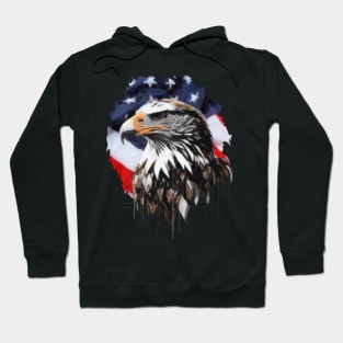 American Flag and The Bald Eagle Hoodie